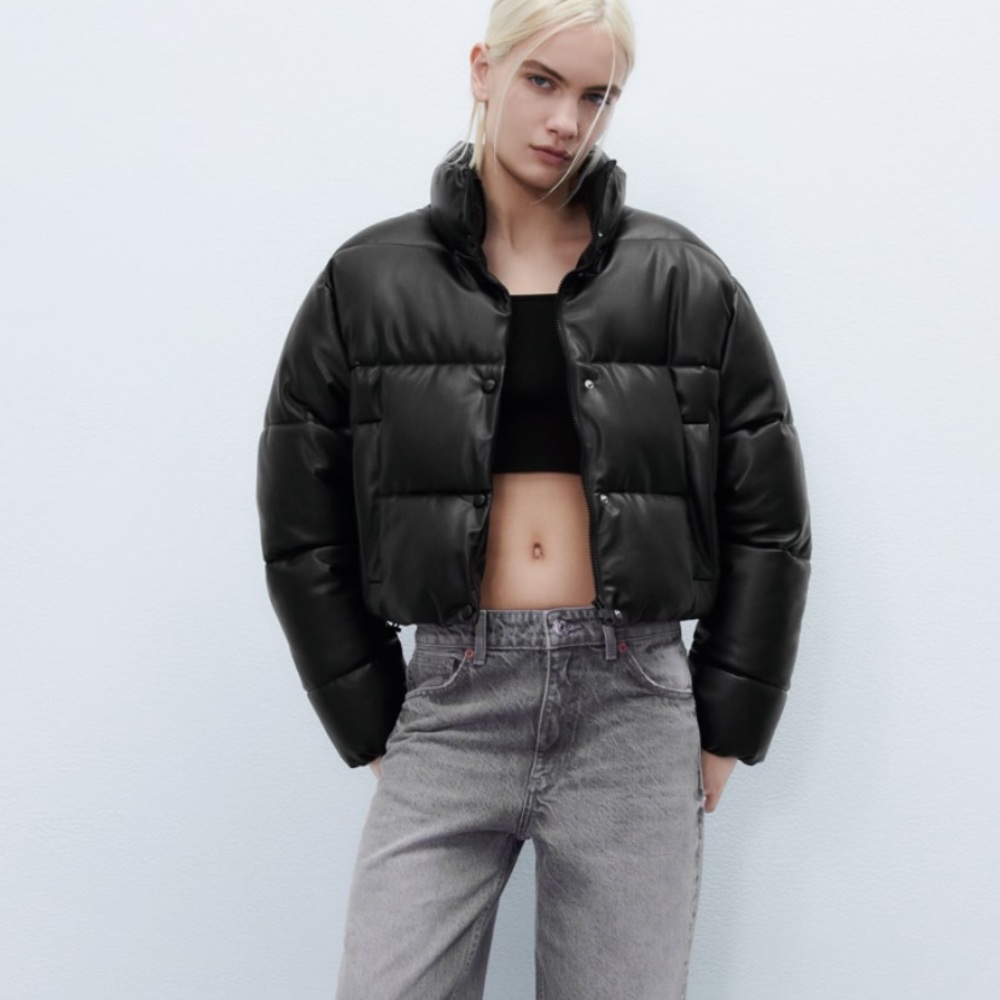ZARA black puffer jacket